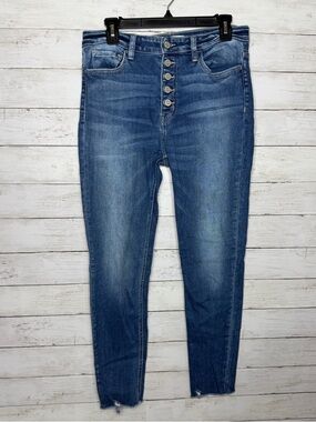 Flying Monkey High Rise Button Fly Skinny Jeans Size 30